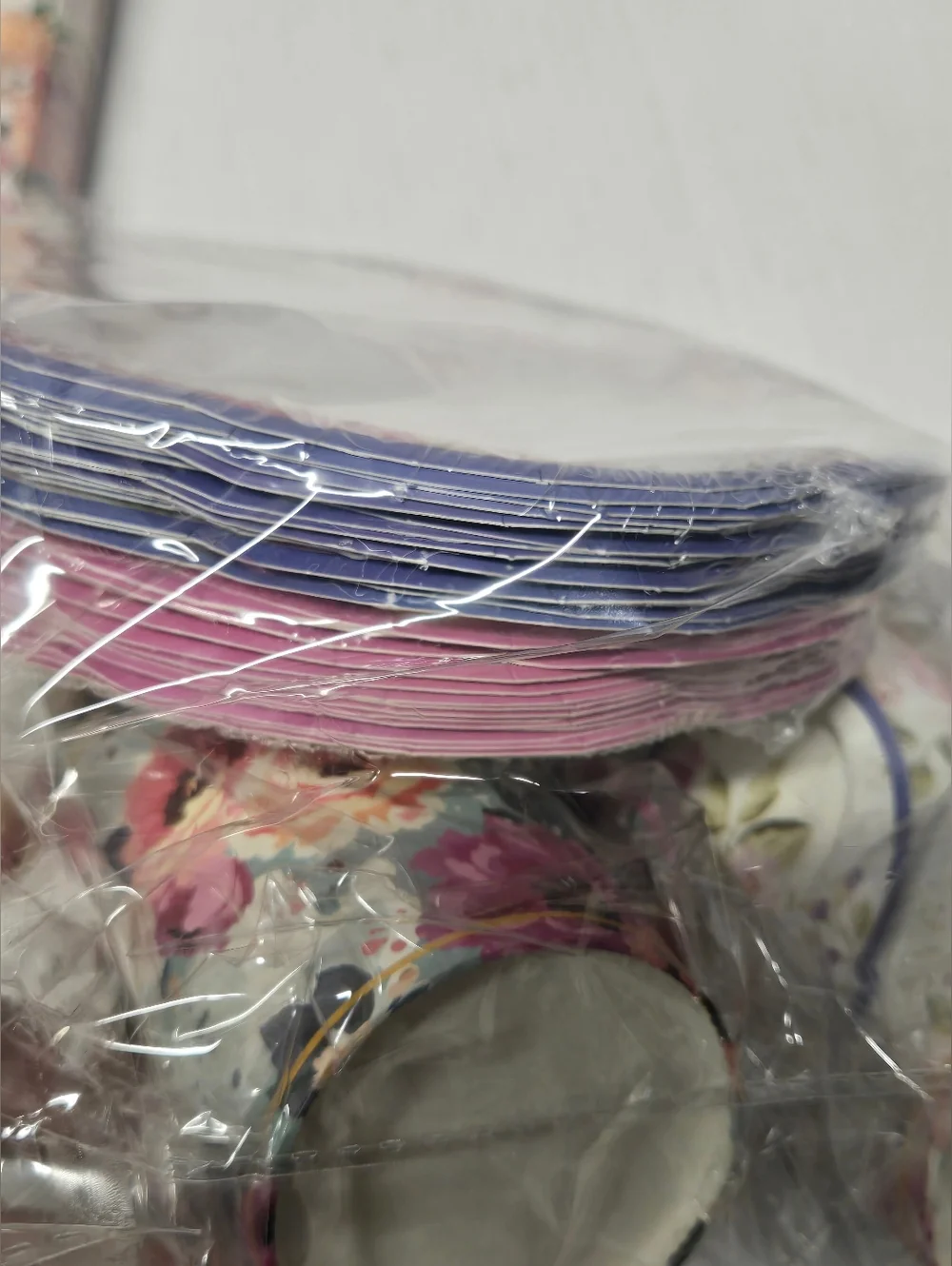 Floral Tea Party Set 36 Cups Baby Shower Wedding Party Supplies Plates Napkins